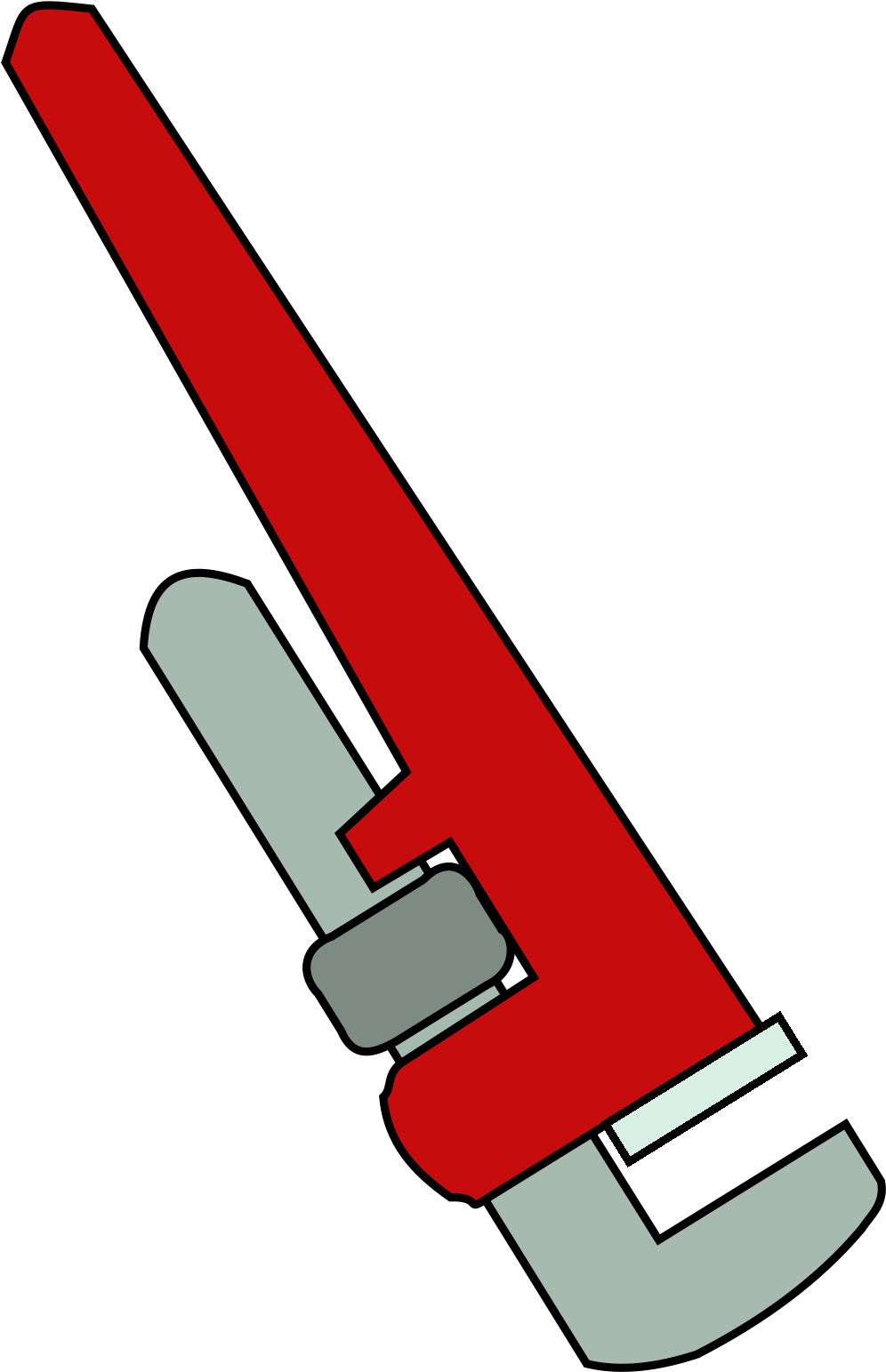 Pipe Wrench By @bnielsen, A Pipe Wrench - Pipe Wrench Clip Art - Png Download (1543x2400), Png Download