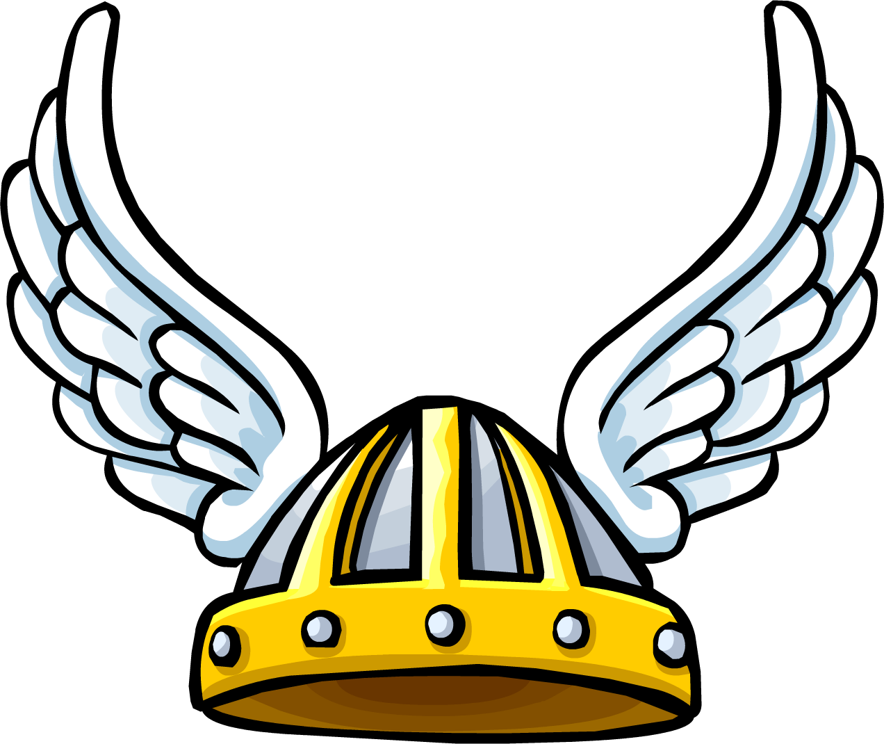 Clipart Viking Hat - Club Penguin Winged Helmet - Png Download (1272x1070), Png Download