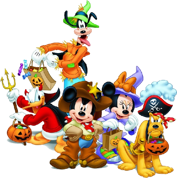 Disneyland Clipart Cruise Halloween Disney - Mickey And Friends Halloween - Png Download (600x600), Png Download