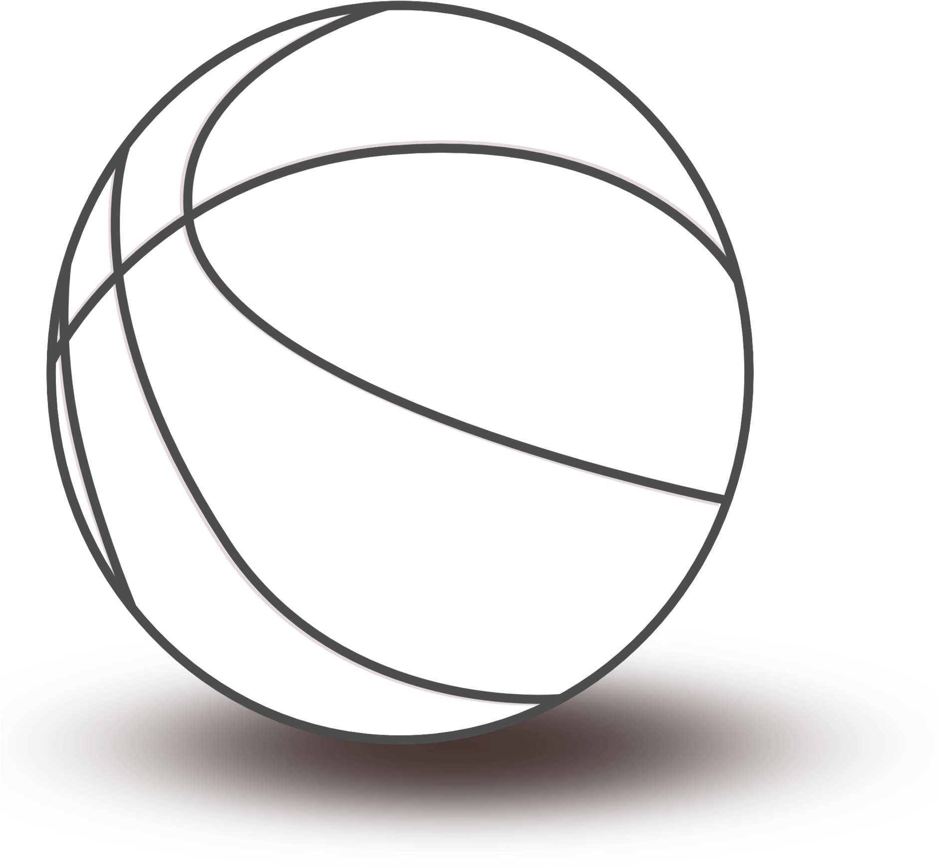 Basketball Black And White Black And White Basketball - Toys Clip Art Black And White - Png Download (1880x2050), Png Download