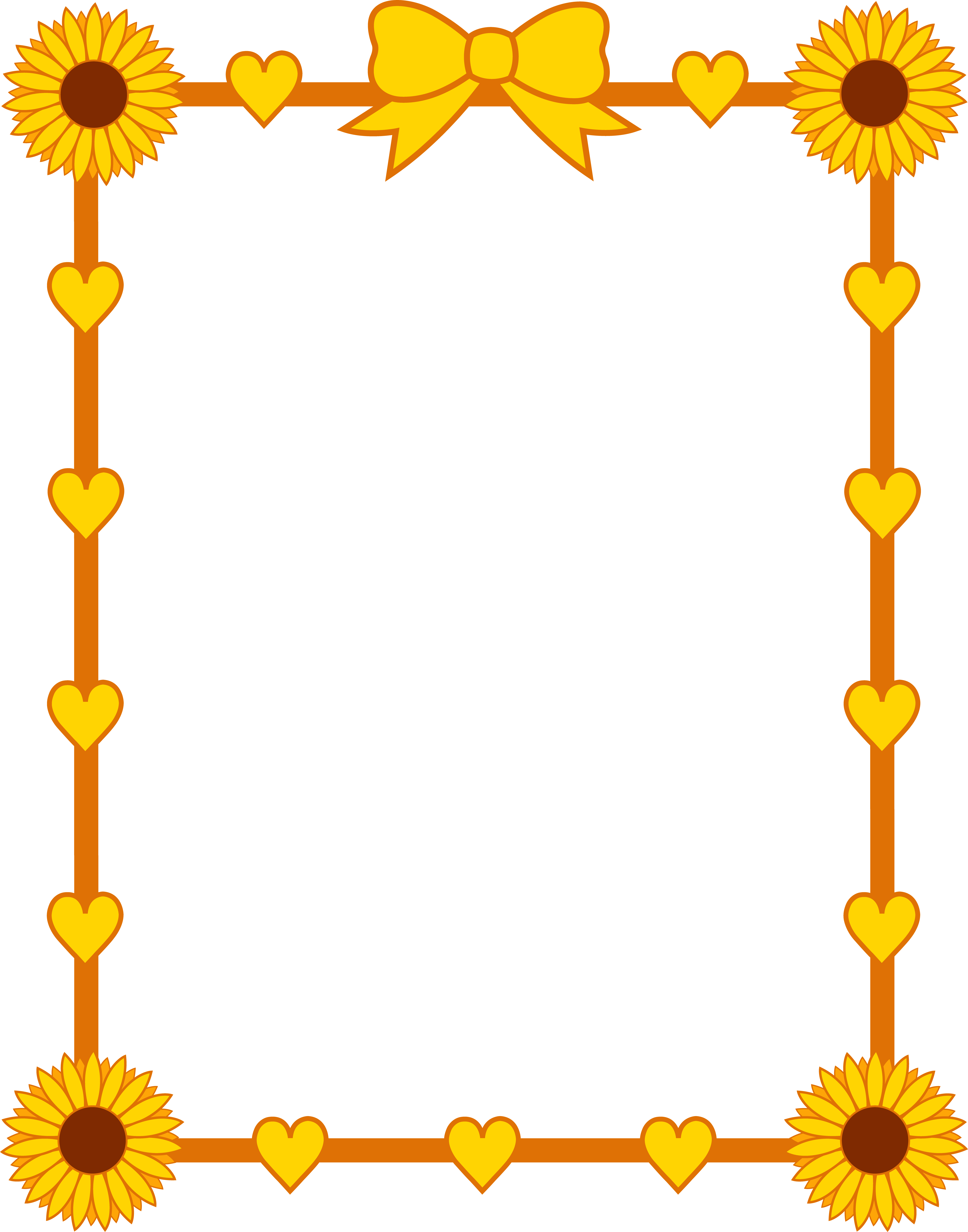 Sports Clipart Borders - Png Download (6671x8492), Png Download