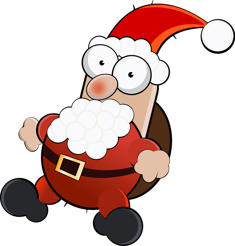 Boat House Clipart Funny - Santa Claus Funny Png Transparent Png (611x640), Png Download