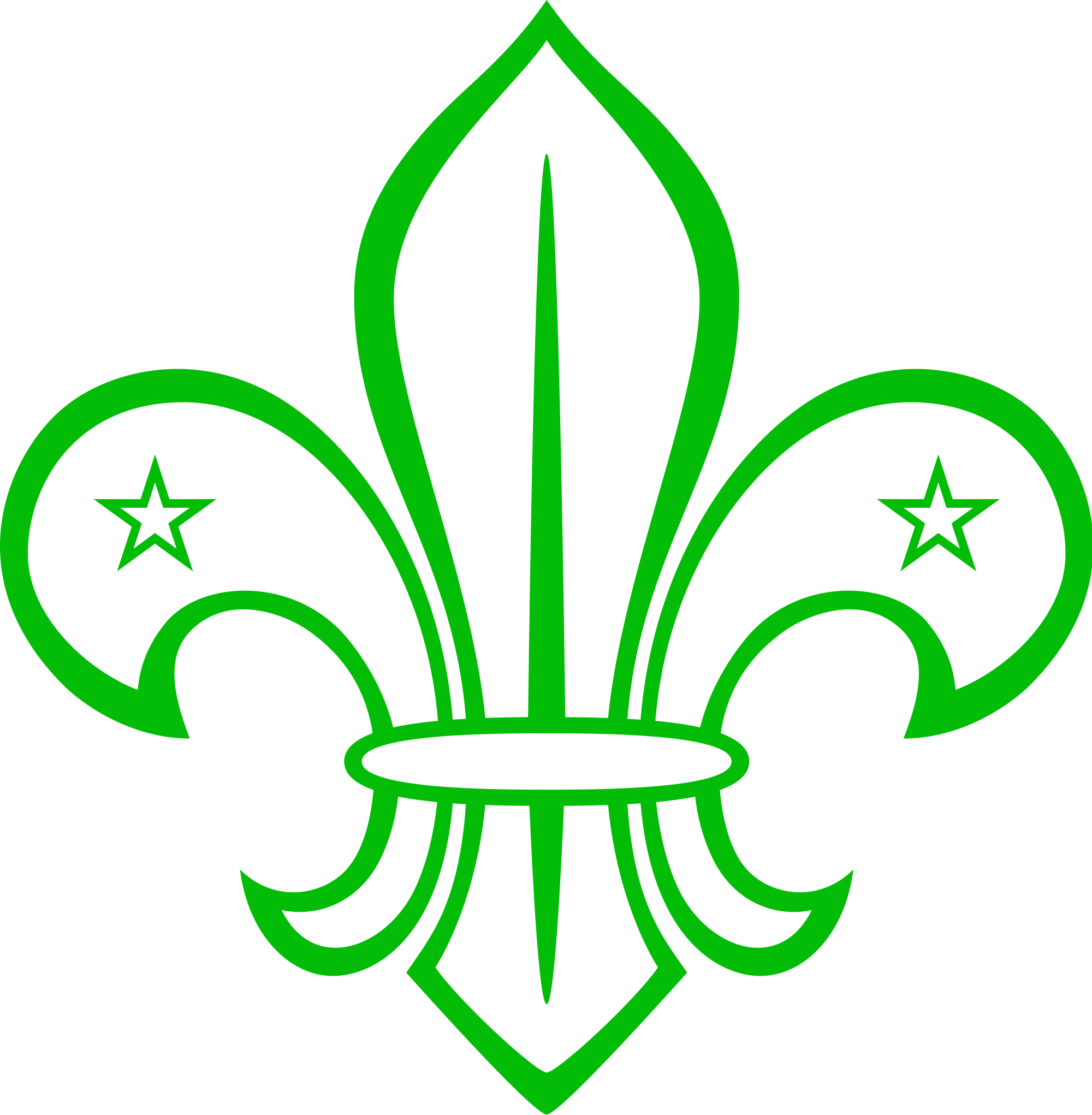 Boy Scouts Van Suriname - Flor De Boy Scout Clipart (2000x2042), Png Download