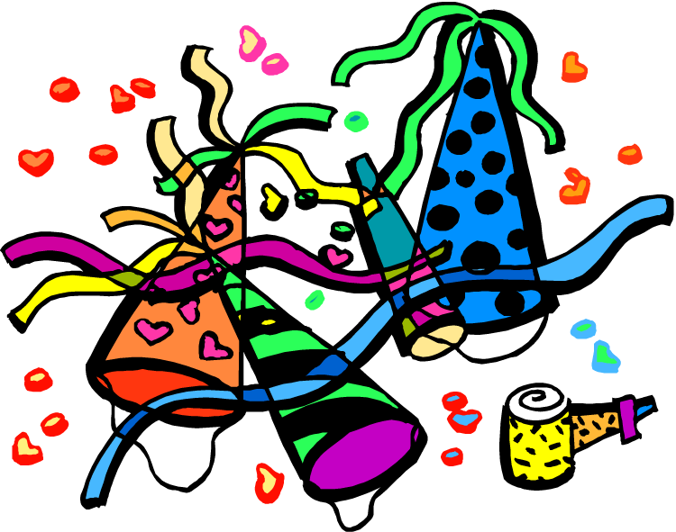 January Clip Art Images - Party Cartoon - Png Download (750x591), Png Download