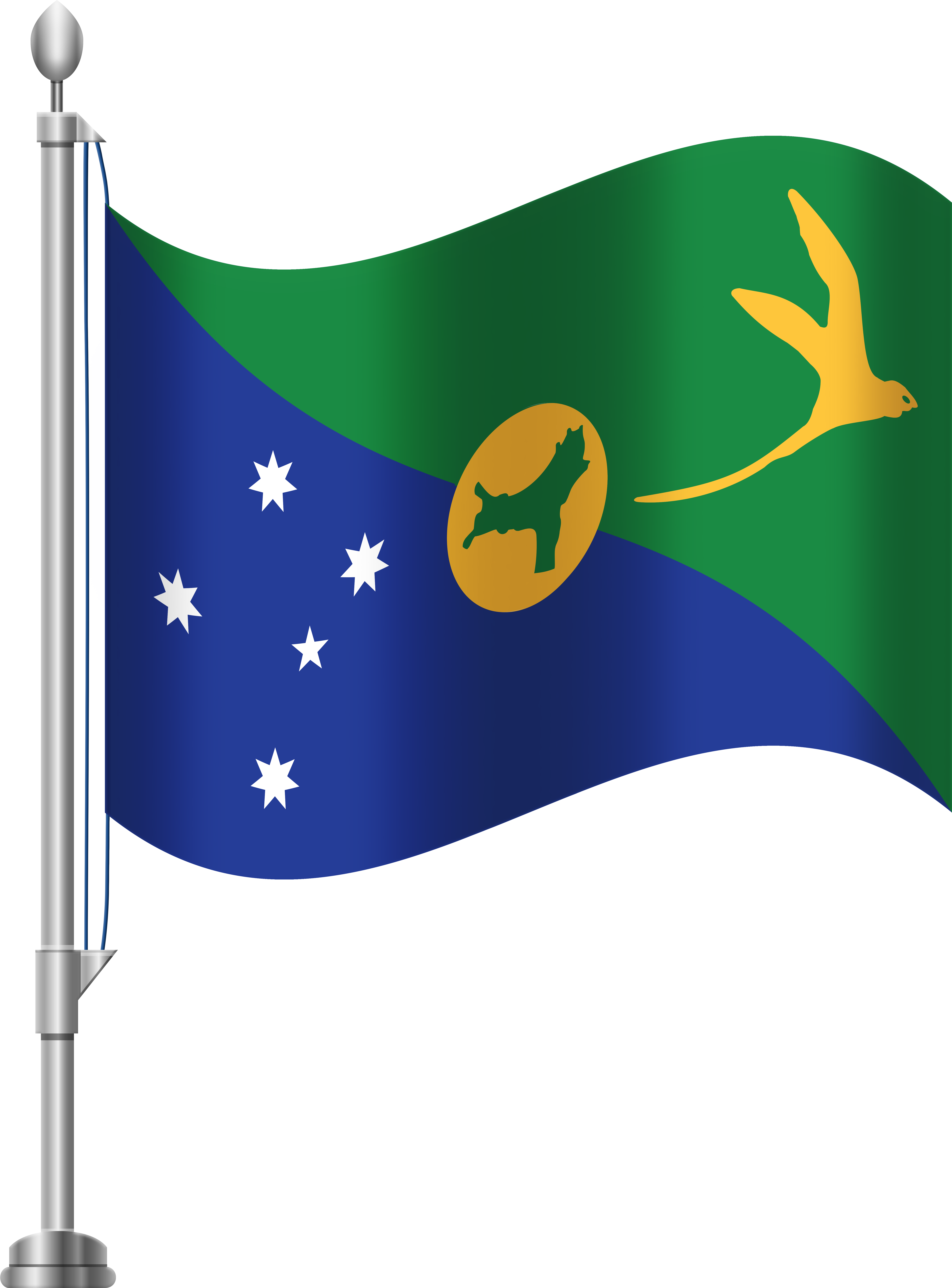 Christmas Island Flag Png Clip Art Transparent Png (6141x8000), Png Download
