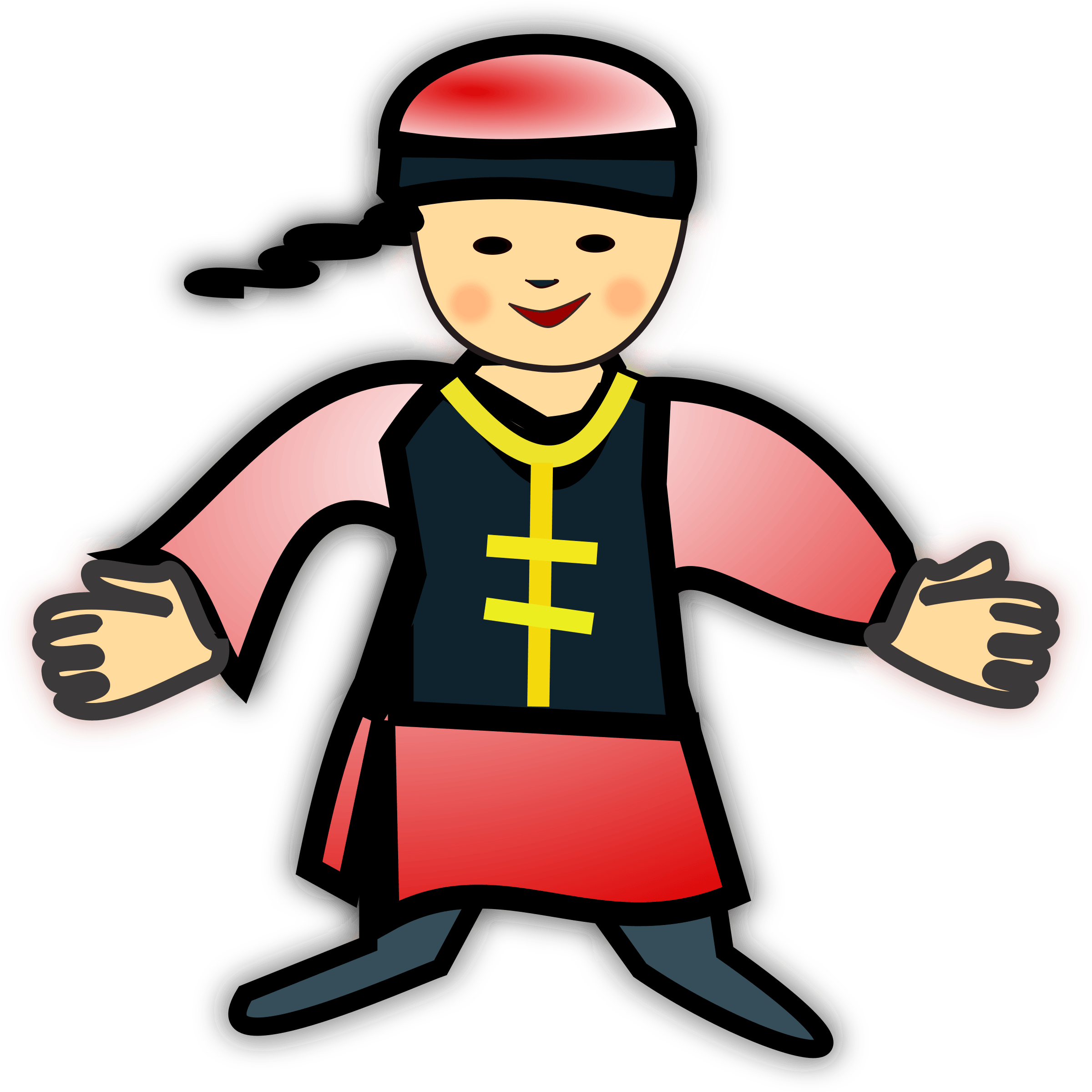 Chinese Fast Food Clipart, Vector Clip Art Online, - Chinese Boy Clipart - Png Download (900x900), Png Download