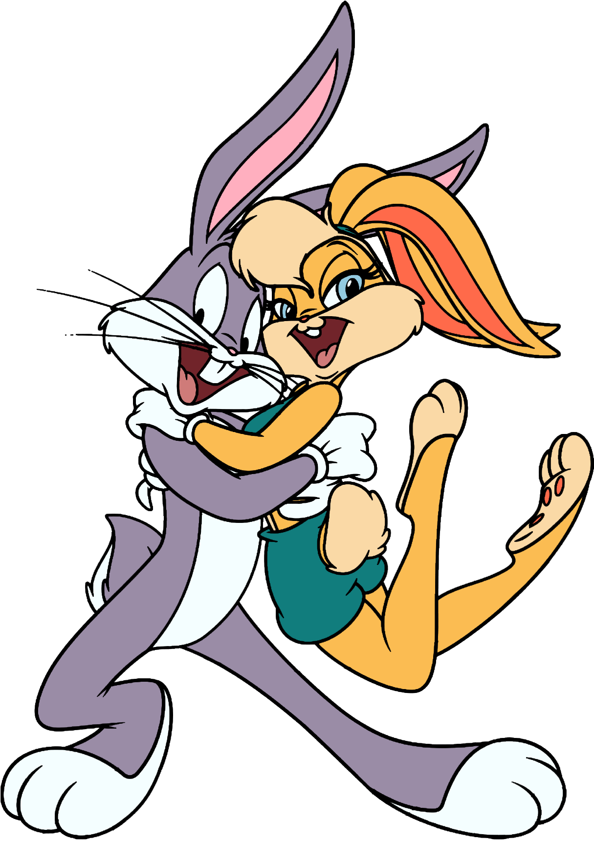 Bugs Bunny The 100 Acre Wood Wiki Fandom Powered By - Bugs Bunny And Lola Bunny Clipart (1334x1796), Png Download