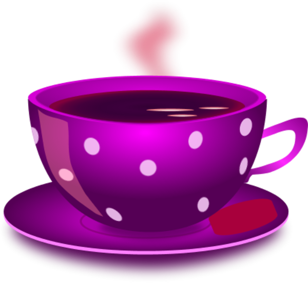Cup Clipart Purple Tea - Clipart Of Tea Cup - Png Download (600x553), Png Download