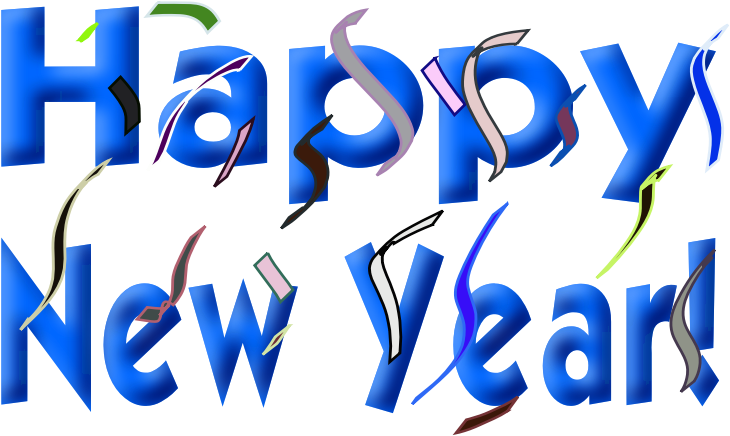 New Year S Clipart - Happy New Year Png Transparent Png (700x466), Png Download