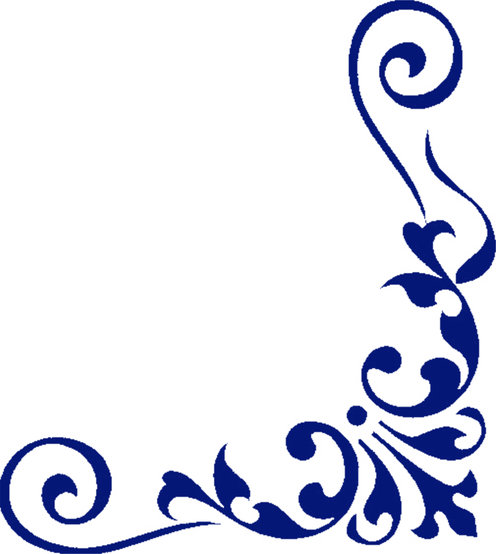 Download Blue Wedding Border Png Clipart (100121) PinClipart