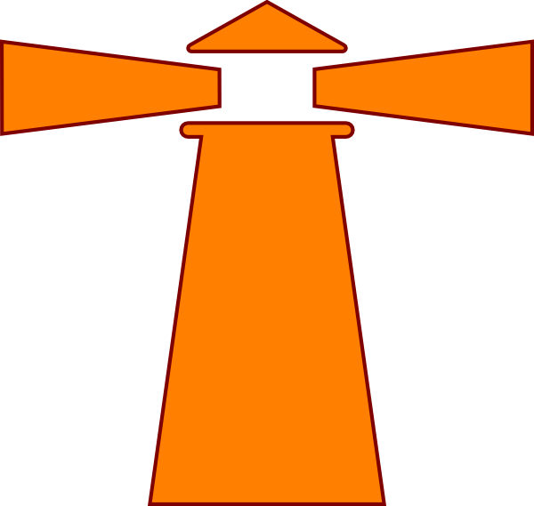 Clip Arts Related To - Orange Light House - Png Download (600x569), Png Download