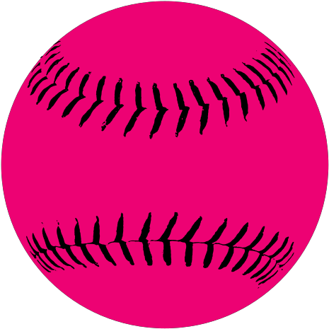 Can Use For Book Cover, Yellow Softball Border Clipart - Pink Softball Clipart - Png Download (600x600), Png Download