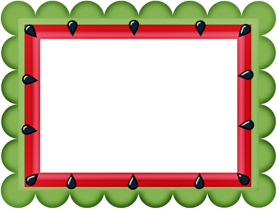 Watermelon Clipart - Moldura Para Foto Melancia - Png Download (900x678), Png Download