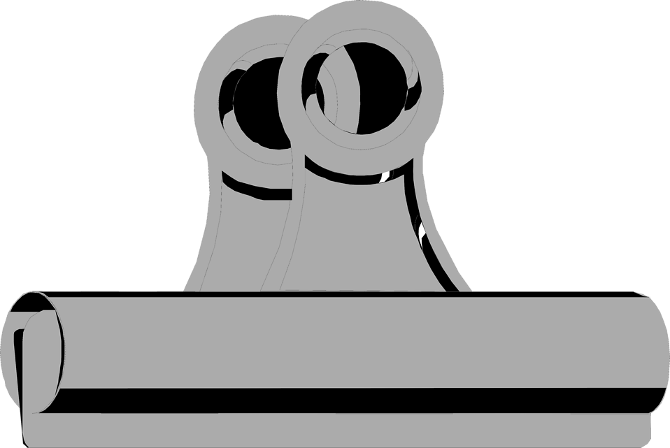 Banner Black And White Download Binder Free Stock Photo - Metal Clip Clipart - Png Download (958x641), Png Download