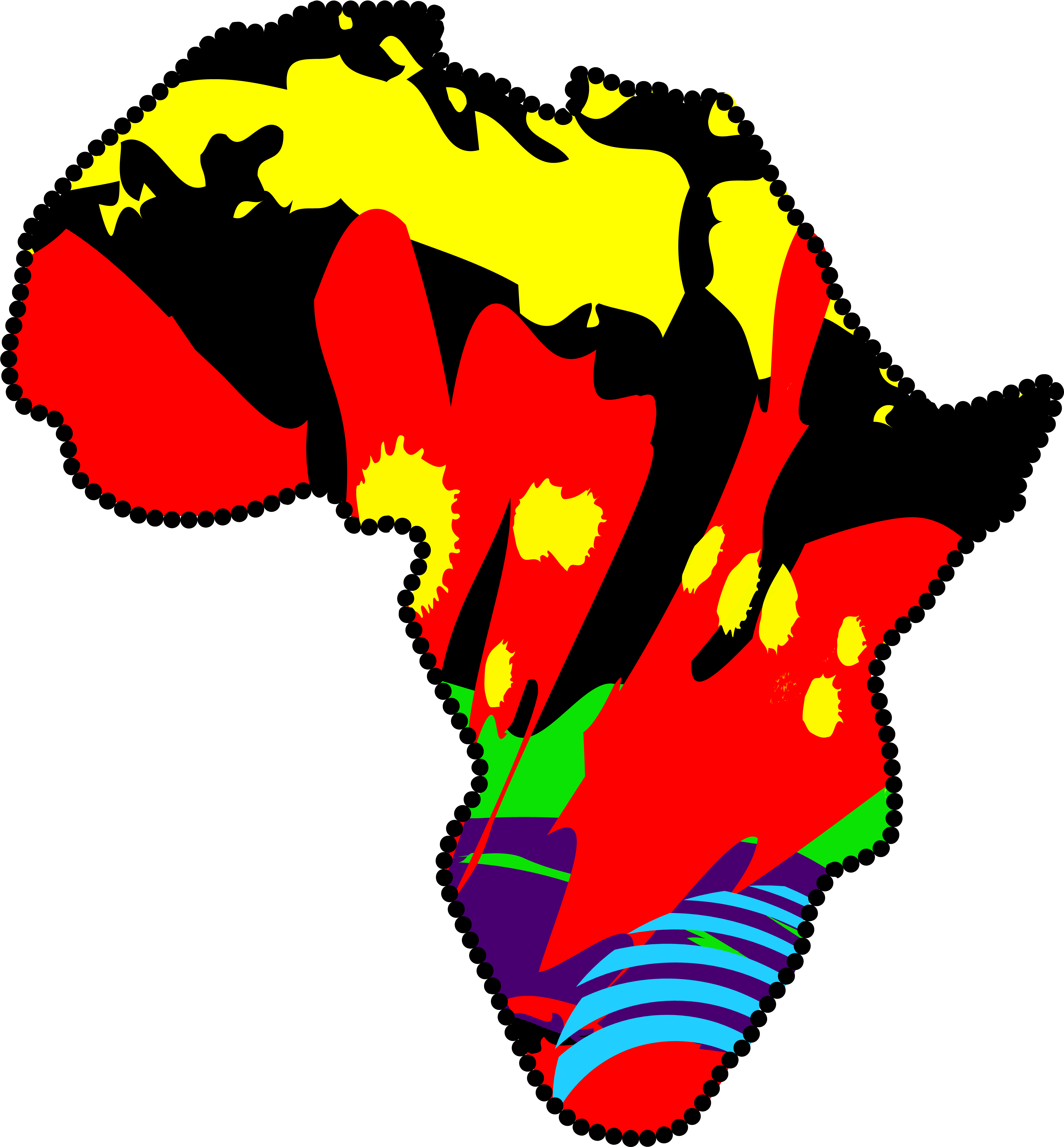 Banner Black And White Download Colors Of Art Clipart (8558x8427), Png Download