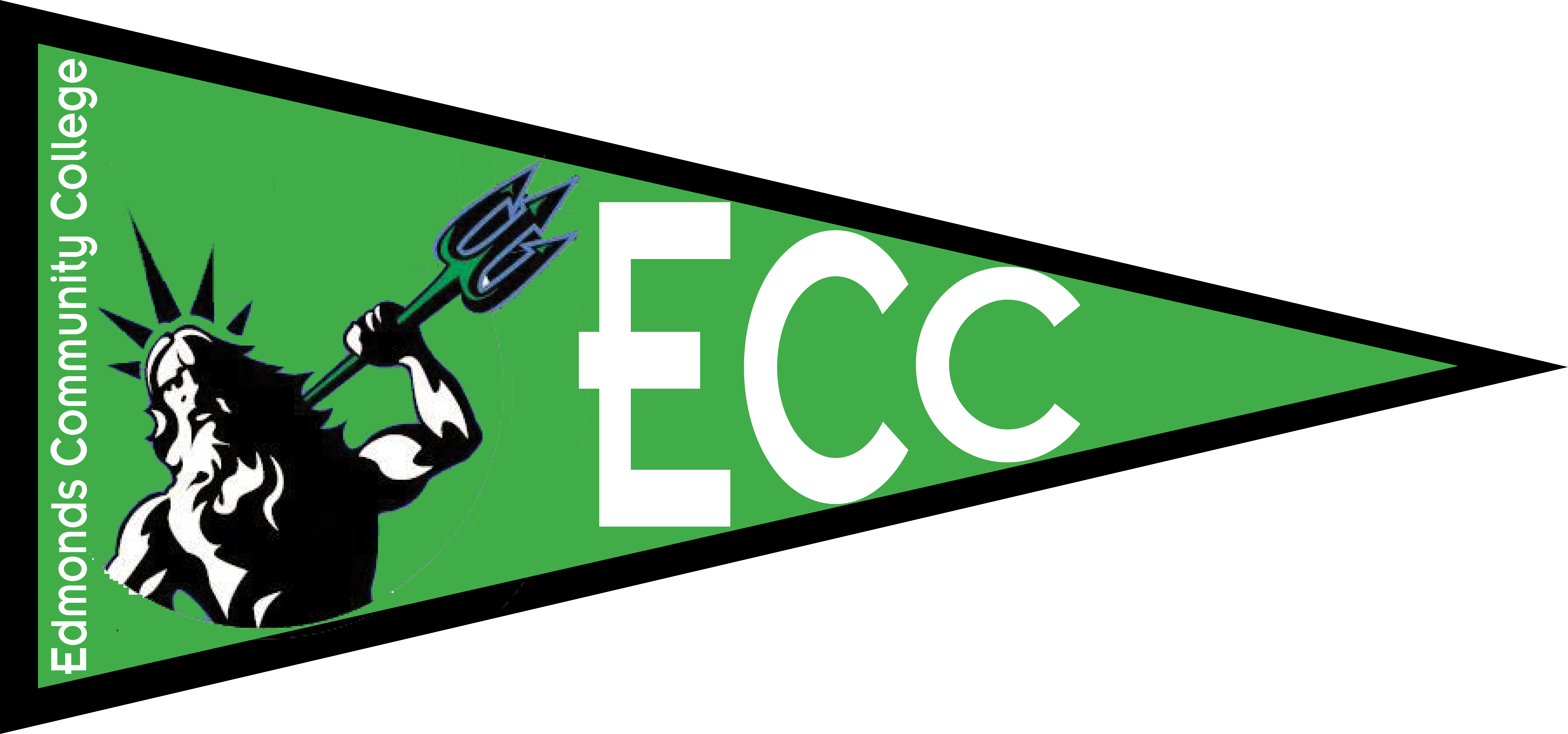 Edmonds Community College Pennant Gear Up - Edmonds Community College Clipart (10000x4682), Png Download