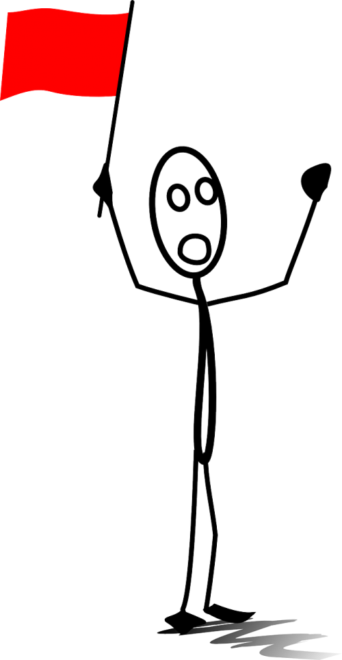 Goliath - Clipart - Clip Art Red Flags - Png Download (444x855), Png Download