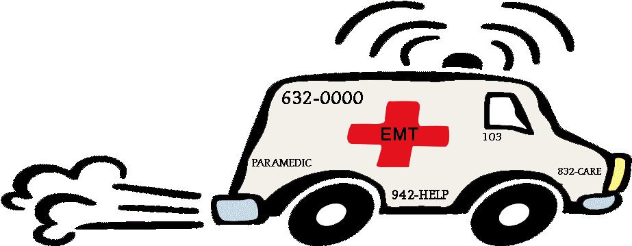 Clip Art Transparent Emt Welcome To Ambulancein - Ambulance Clipart Gif - Png Download (935x379), Png Download
