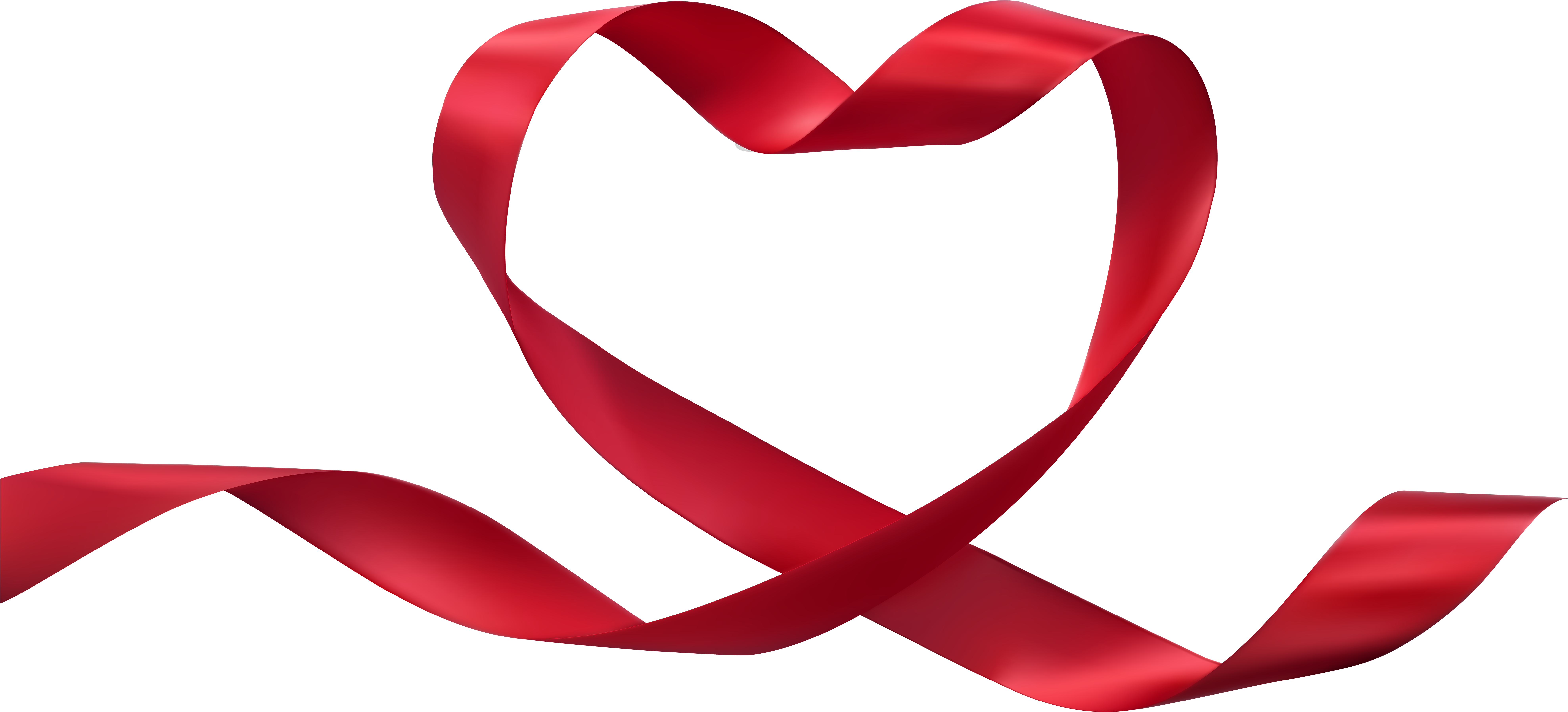 Transparent Png Clip Art - Png Лента Сердцем (8000x3757), Png Download