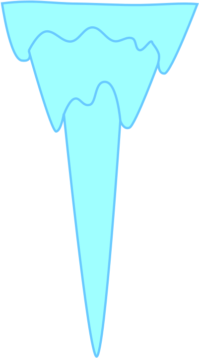 Free Icicle Clip Art - Ice Spike Clipart - Png Download (566x800), Png Download