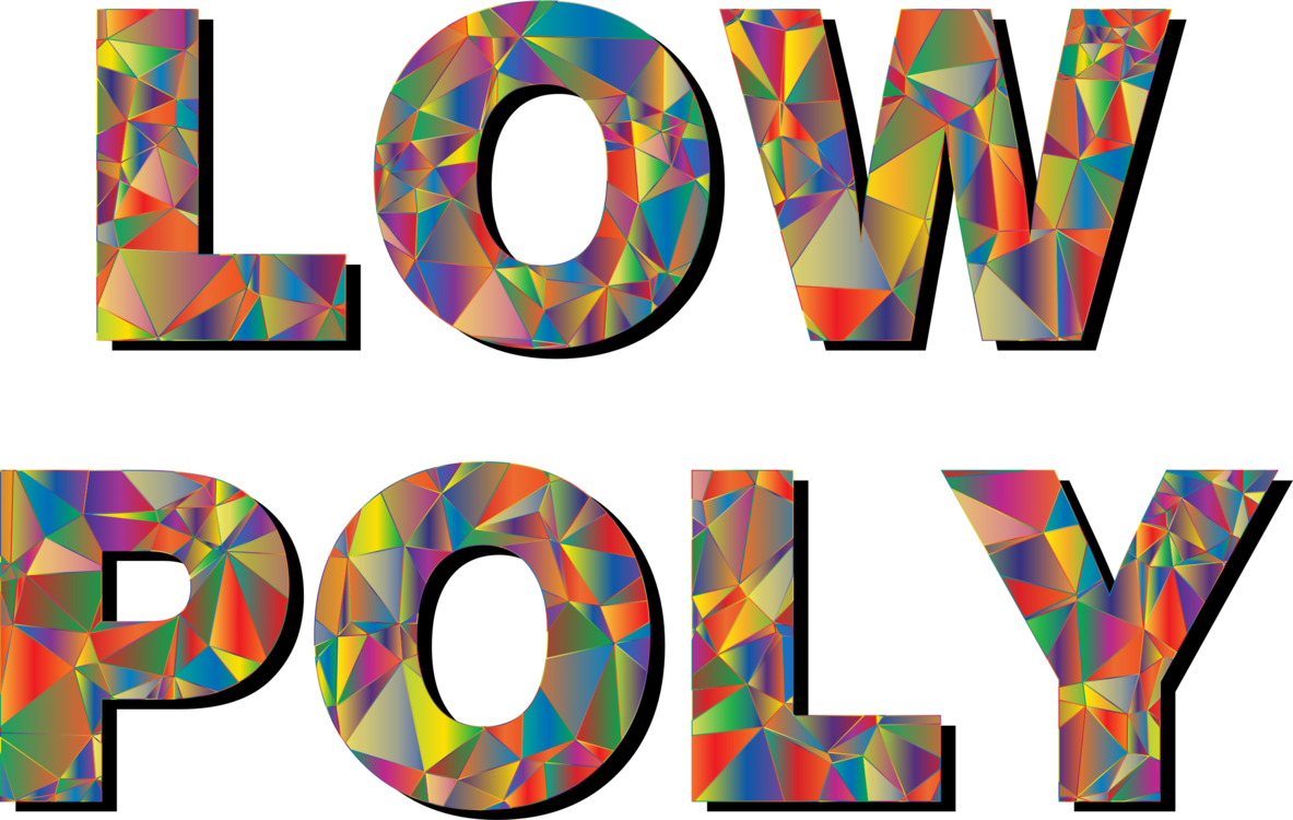 Low Poly Typography Typeface Line - Clip Art - Png Download (1183x750), Png Download