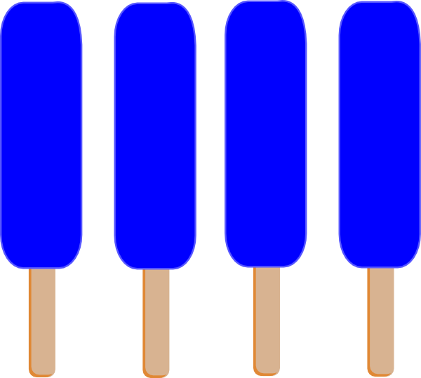 Blue Popsicle Clipart Ice Cream Ice Pops Clip Art - Blue Popsicle Clipart - Png Download (600x539), Png Download