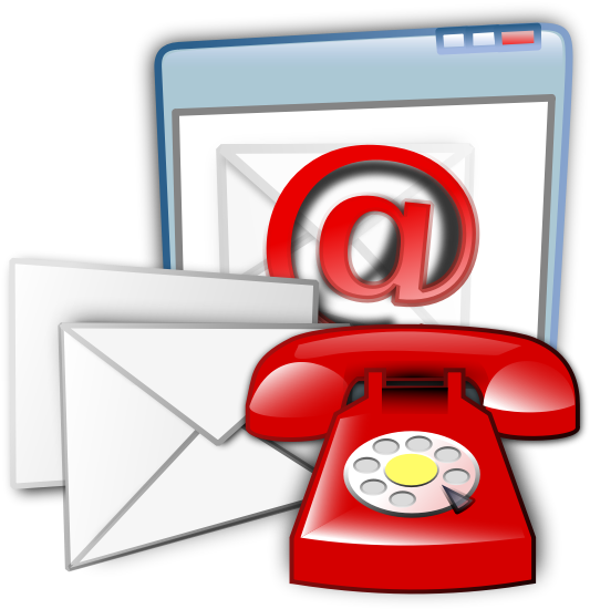 Free Clip Art Contact - Png Download (576x595), Png Download