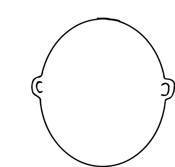 Templates Clipart Face - Face Coloring Page - Png Download (570x543), Png Download