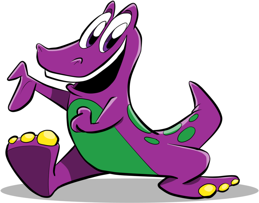 Clipart Scroll Design - Wiggles Barney Deviantart - Png Download (1024x720), Png Download