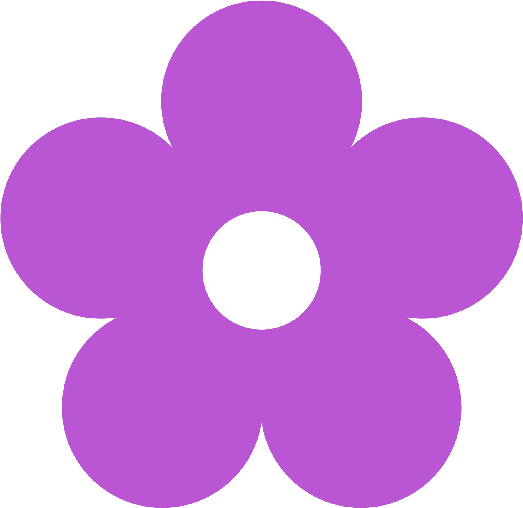 Abstract - Flower Violet Clip Art - Png Download (1969x1952), Png Download