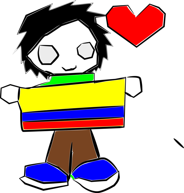 T-shirt Drawing Emo Line Art Download - Clip Art - Png Download (715x750), Png Download