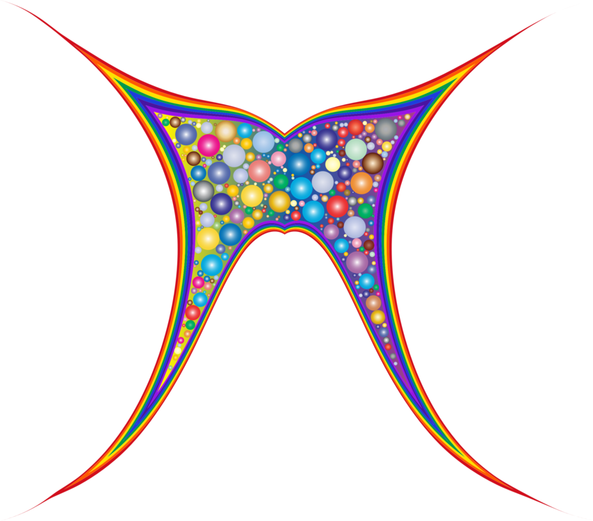 Butterfly Abstract Art Computer Icons Rainbow - Clip Art - Png Download (853x750), Png Download