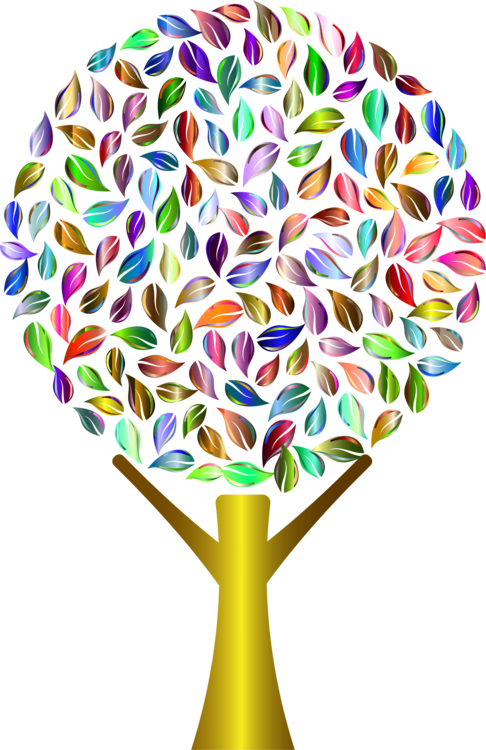 Floral Design Line Branching Clipart (486x750), Png Download