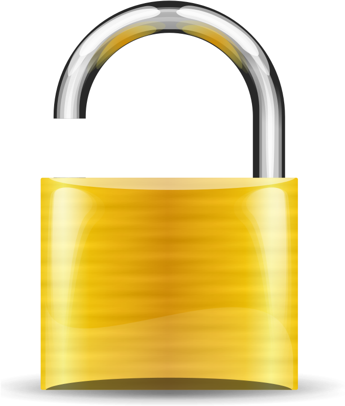 Transparent Gold Padlock Clipart (800x800), Png Download