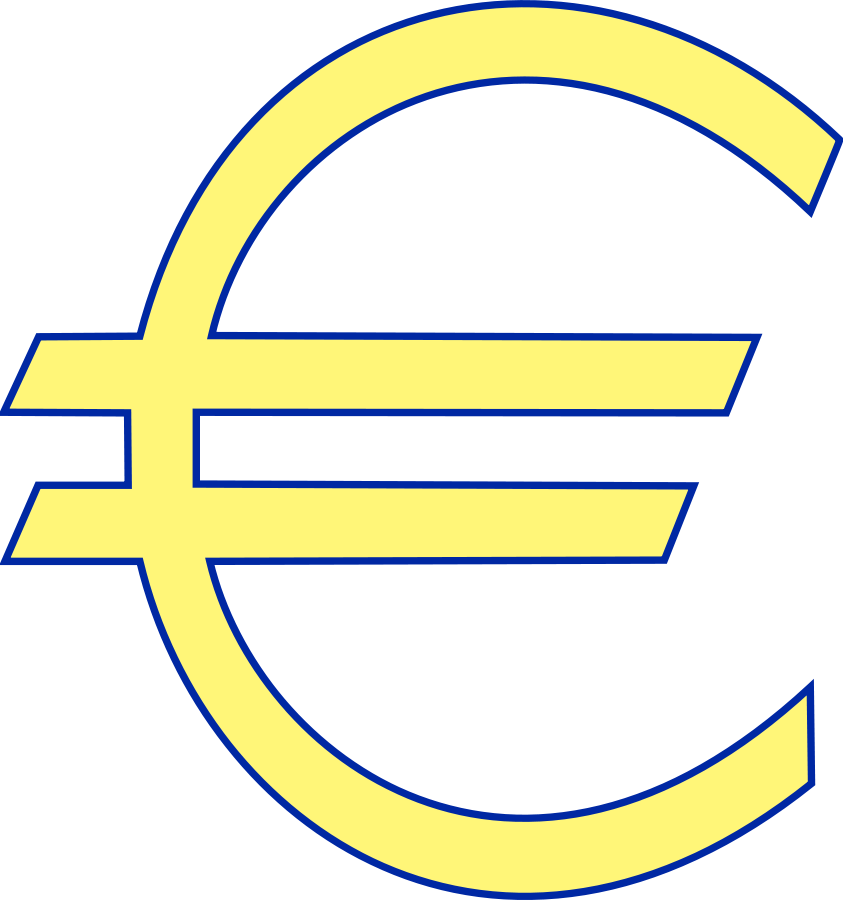 Medium Image - Euro Symbol Clipart (800x800), Png Download