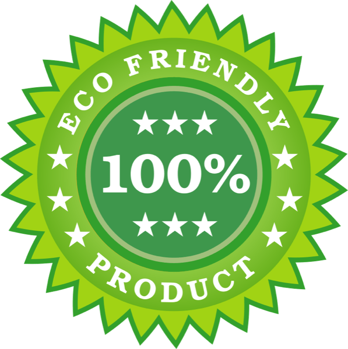 Eco Friendly Product Sticker Clipart (594x596), Png Download