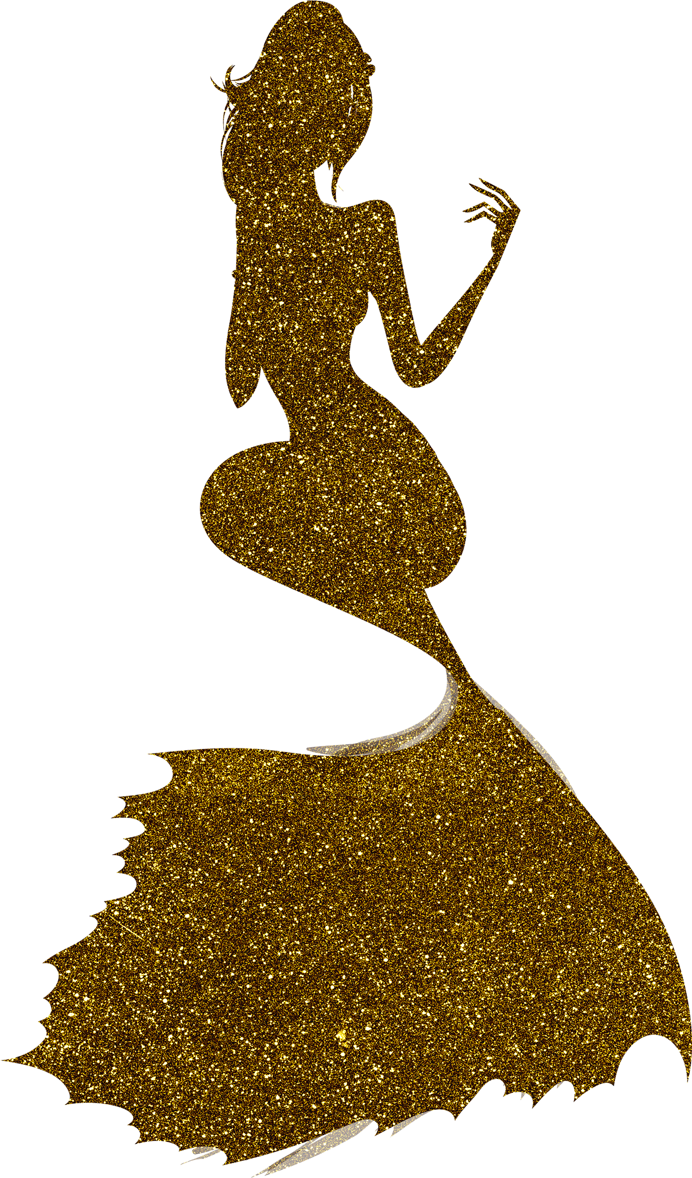 Mermaid Clip Art And Digital Paper, Fantasy Mermaid - Illustration - Png Download (1594x2485), Png Download