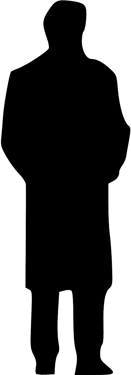 Clip Art Black And White Download Human Silhouette - Silhouette Svg - Png Download (600x1740), Png Download