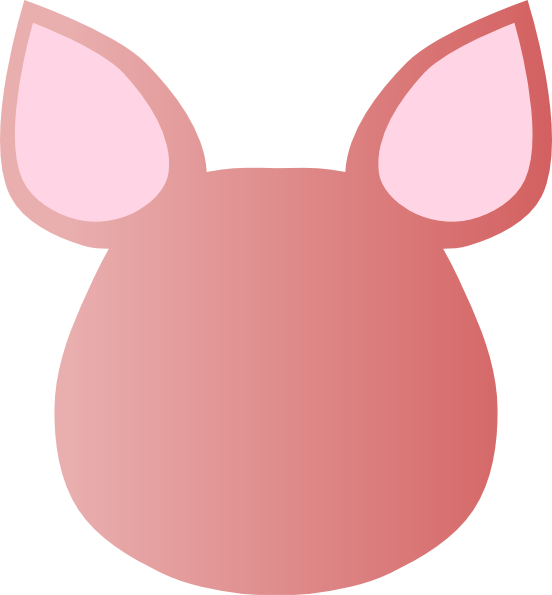 Totetude Blank Pig Face Clip Art At Vector Clip Art - Clip Art - Png Download (552x595), Png Download