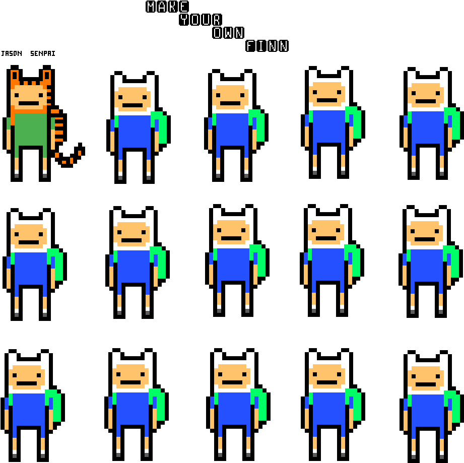 Make Your Own Finn Clipart (1000x1000), Png Download