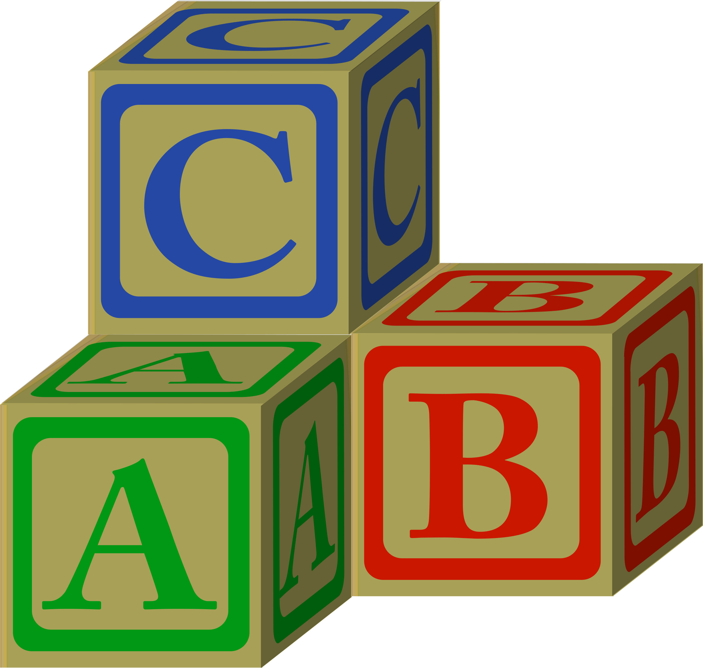 Idea - Abc Blocks Clipart - Png Download (2400x2282), Png Download