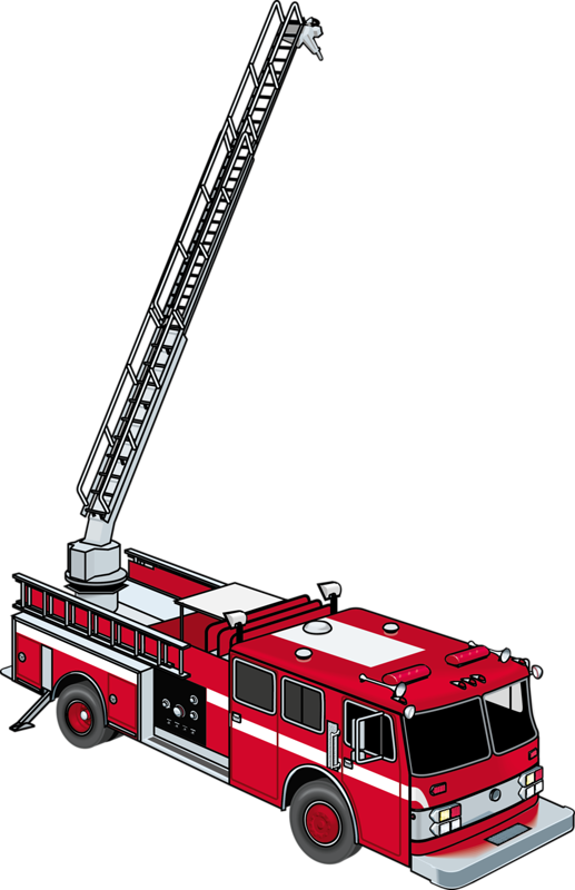 Fire Ladder Clip Art - Cartoon Fire Truck Ladder - Png Download - Full ...