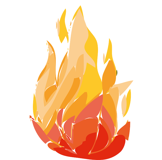 Cartoon Fire Flames Clipart (640x632), Png Download
