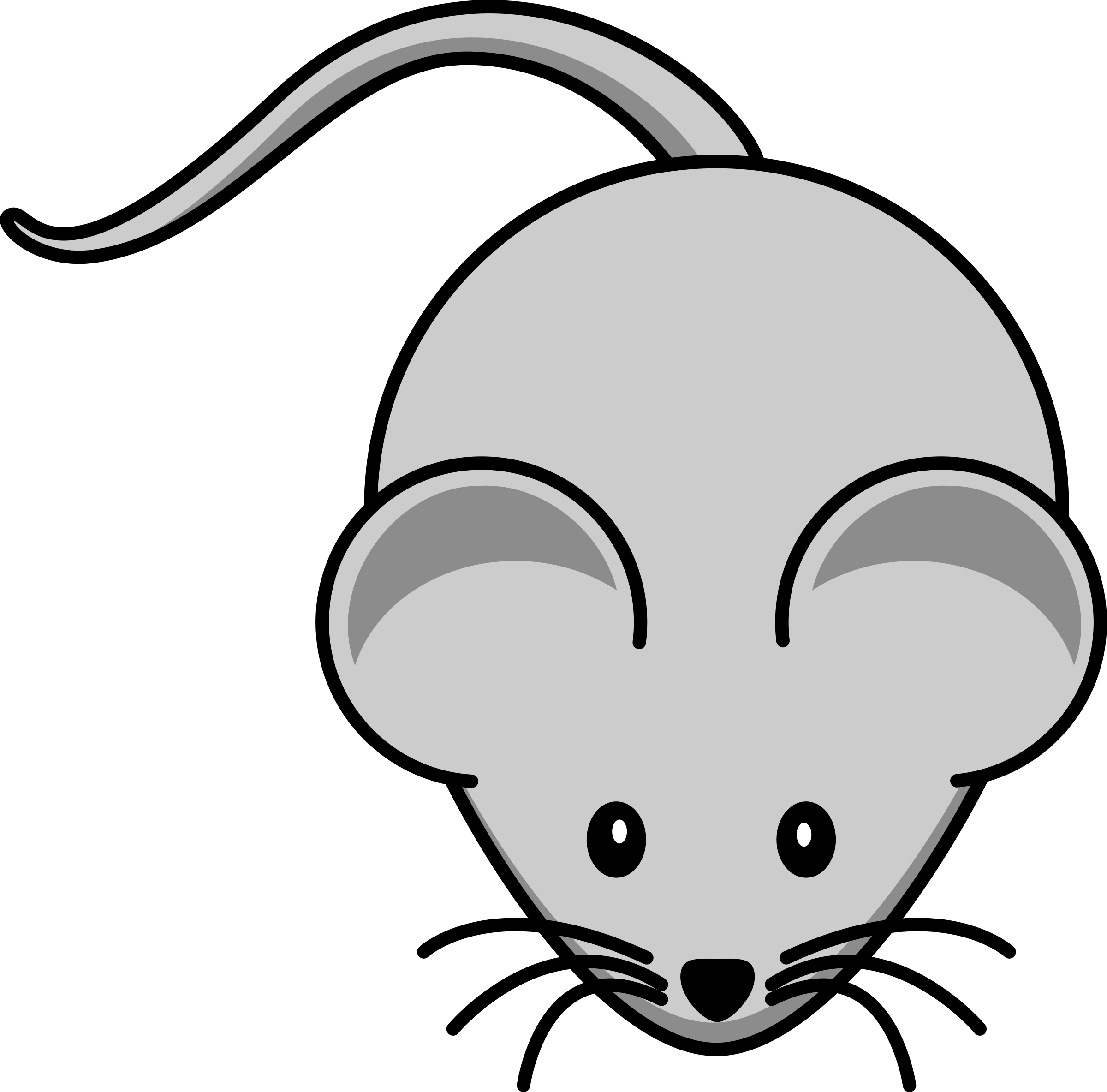 Cartoon Mouse Image Group Simple - Free Clipart Mouse - Png Download (2400x2367), Png Download