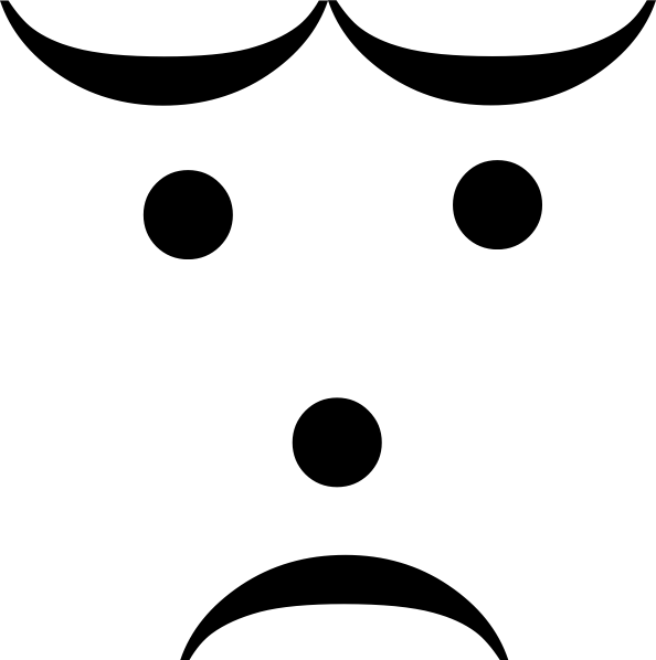 Text Smiley Sad Melancholy Clip Art - Melancholy Clip Art - Png Download (594x598), Png Download