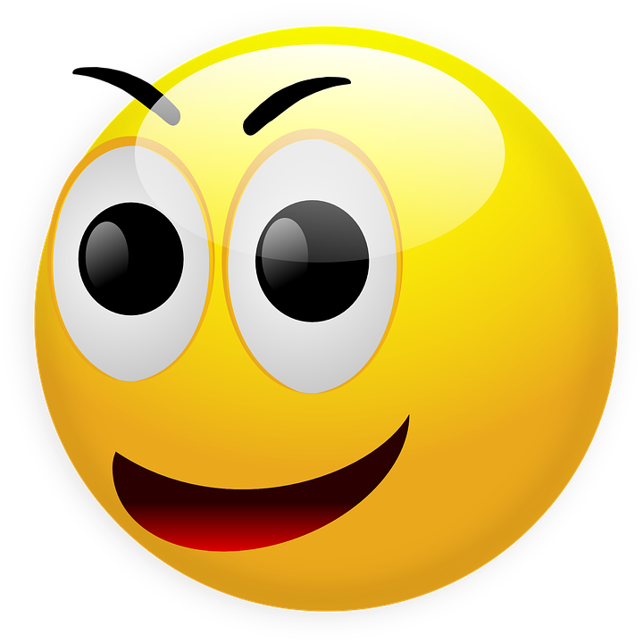 See Here Smiley Face Clip Art Free Download - Happy Smiley - Png Download (720x720), Png Download