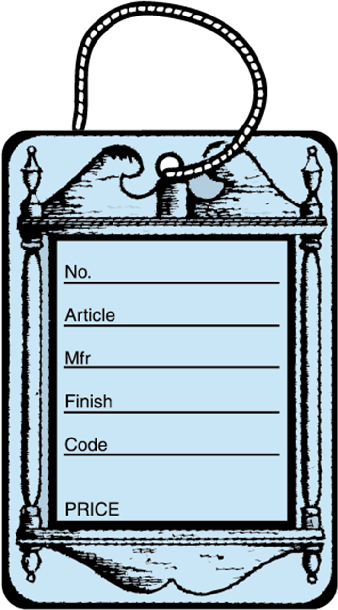 Lt Blue Furniture Box Of Front - Blue Clipart (700x1277), Png Download