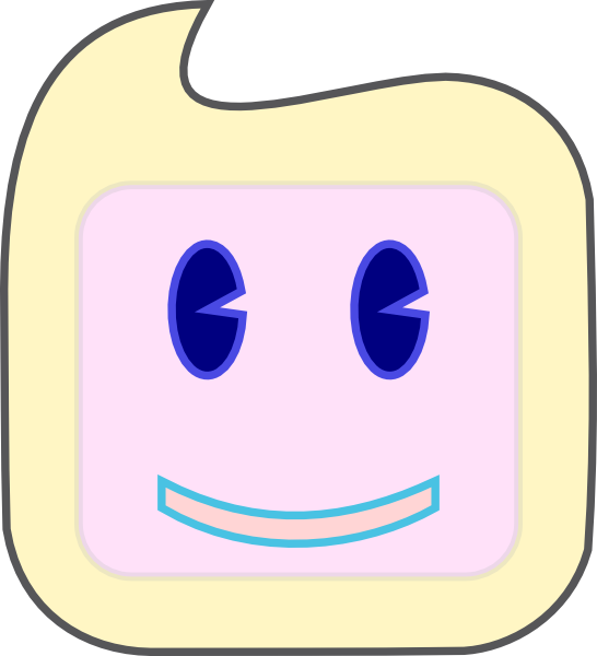 Free Vector Smiley Square Face Clip Art - Clip Art - Png Download (546x600), Png Download