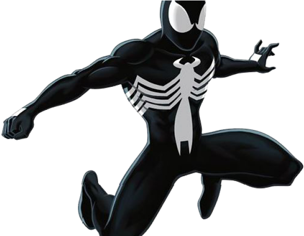 Spider Man Clipart Balck - Spider Man Black Transparents - Png Download (640x480), Png Download