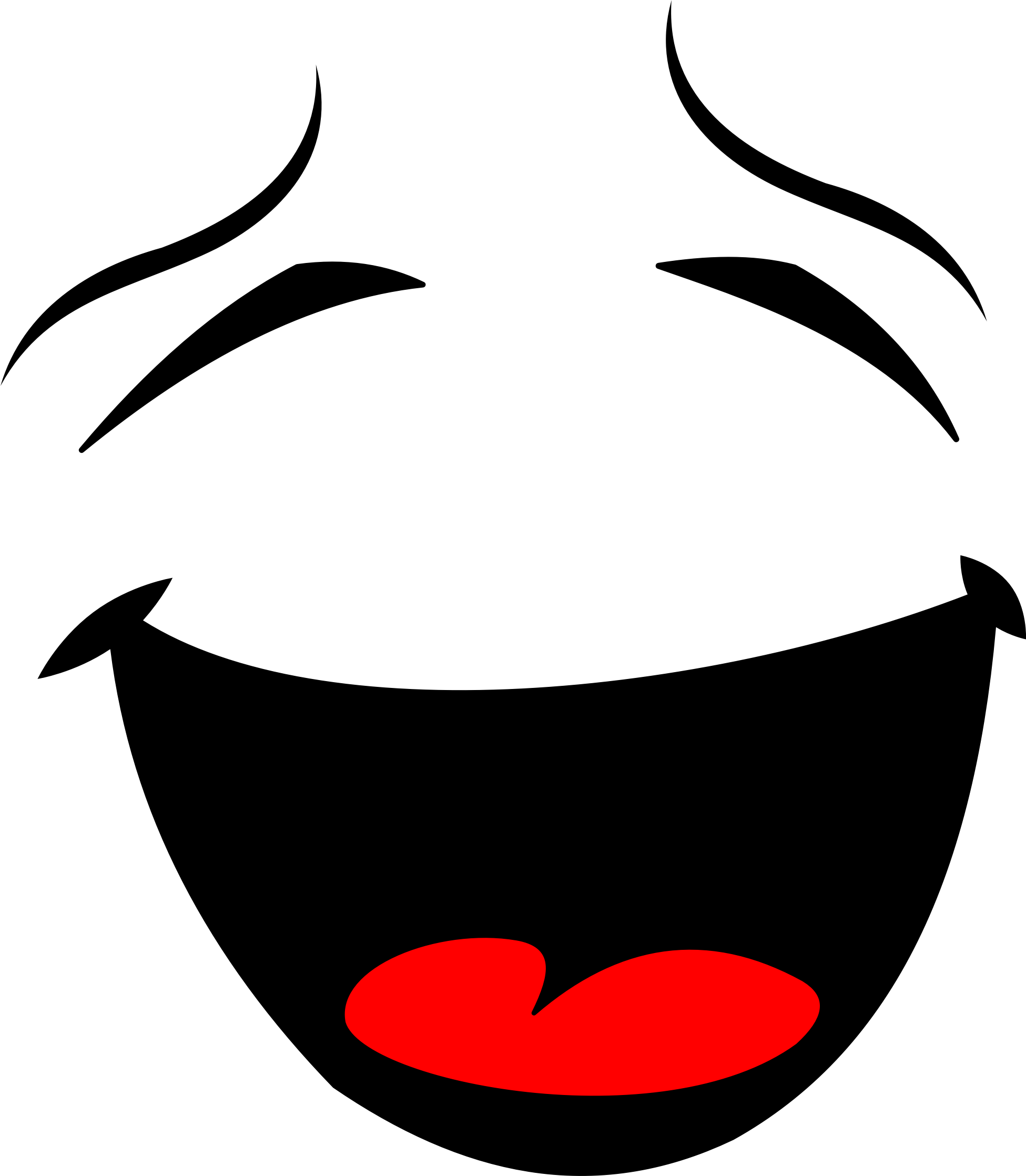 Clipart - Laughing Face Png Transparent Png (1951x2236), Png Download